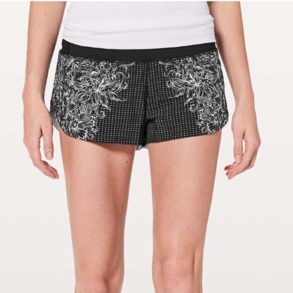 Lululemon Speed Up Short *2.5" Infinity Speed Up Short Alpine White Black - Picture 6 of 6